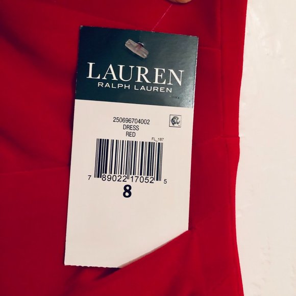Ralph Lauren halter top dress, read. Size 8 - Picture 5 of 5